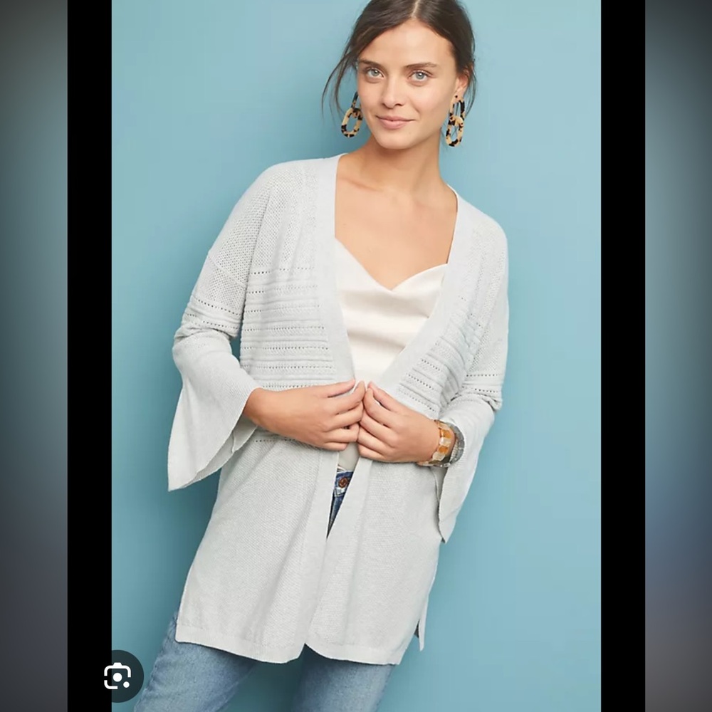 Anthropologie Analia Pointelle Cardigan - Size Small - EUC!